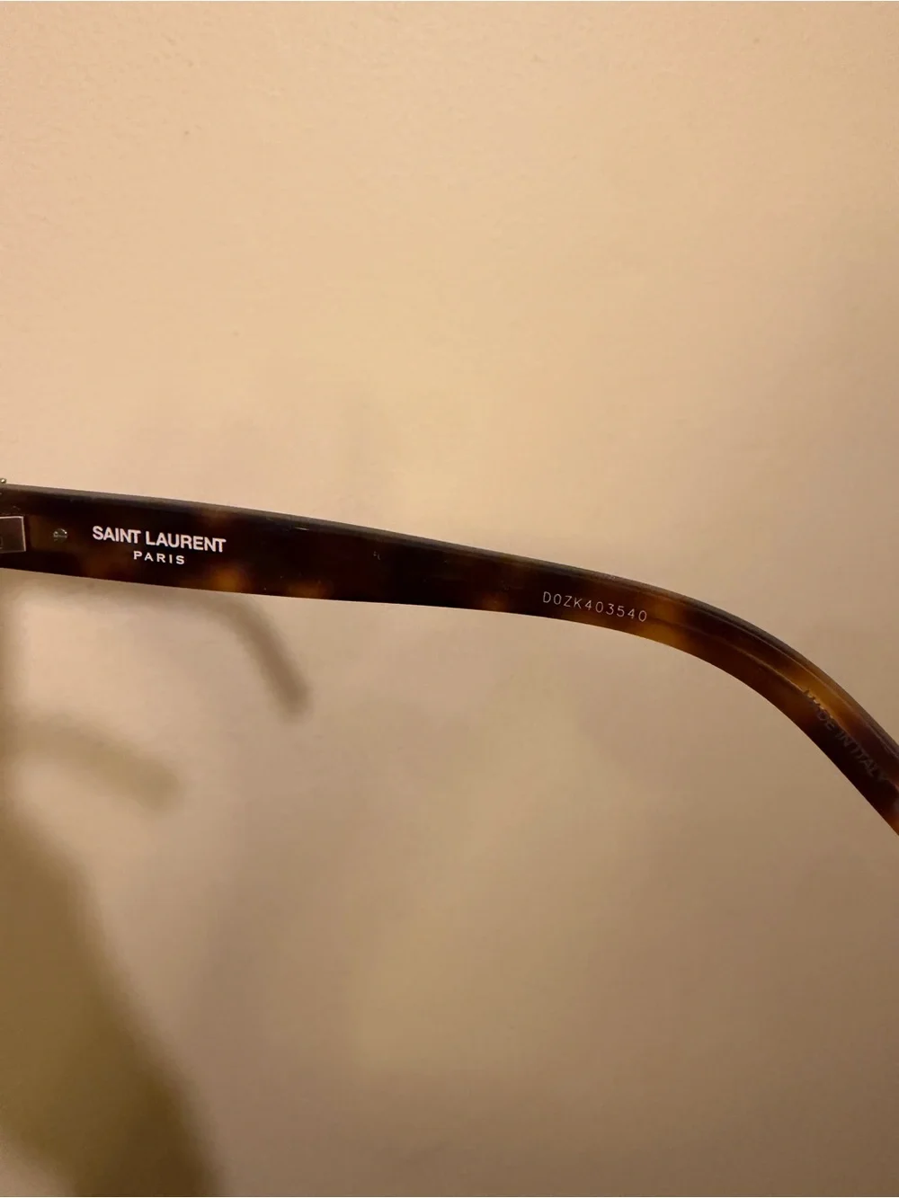 Saint Laurent Tortoiseshell Black Lens Sunglasses for women